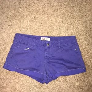 Purple short shorts!